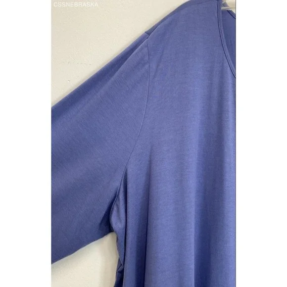 Catherines Blue Women's Tunic Top - Size 5X - Picture 7 of 10